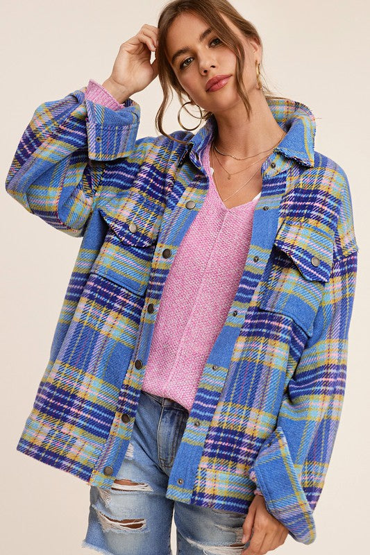 Plaid oversized jacket by Hailee