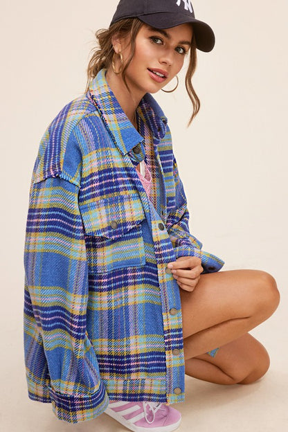 Plaid oversized jacket by Hailee