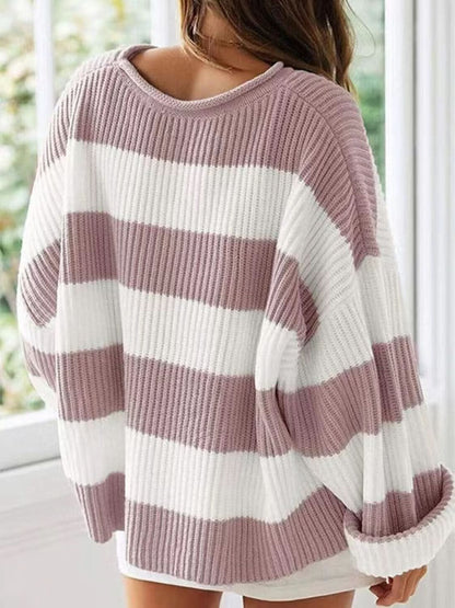 Round Neck Long Sleeve Sweater