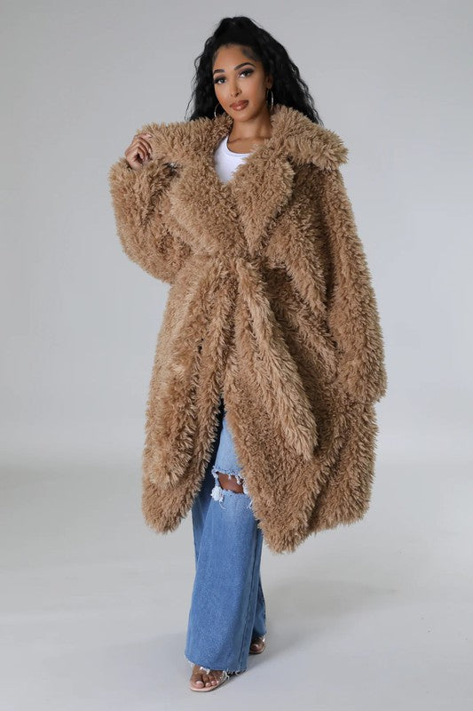 Fluff It Up: Fuzzy Glam Heavy Coat Coco’s Tee Boutique