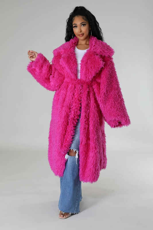 Fluff It Up: Fuzzy Glam Heavy Coat Coco’s Tee Boutique