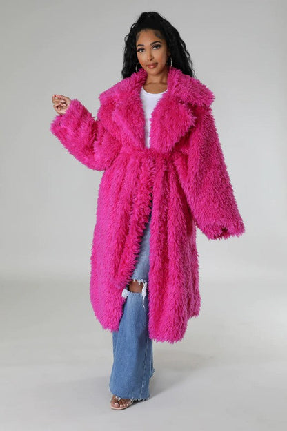 Fluff It Up: Fuzzy Glam Heavy Coat