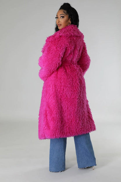 Fluff It Up: Fuzzy Glam Heavy Coat