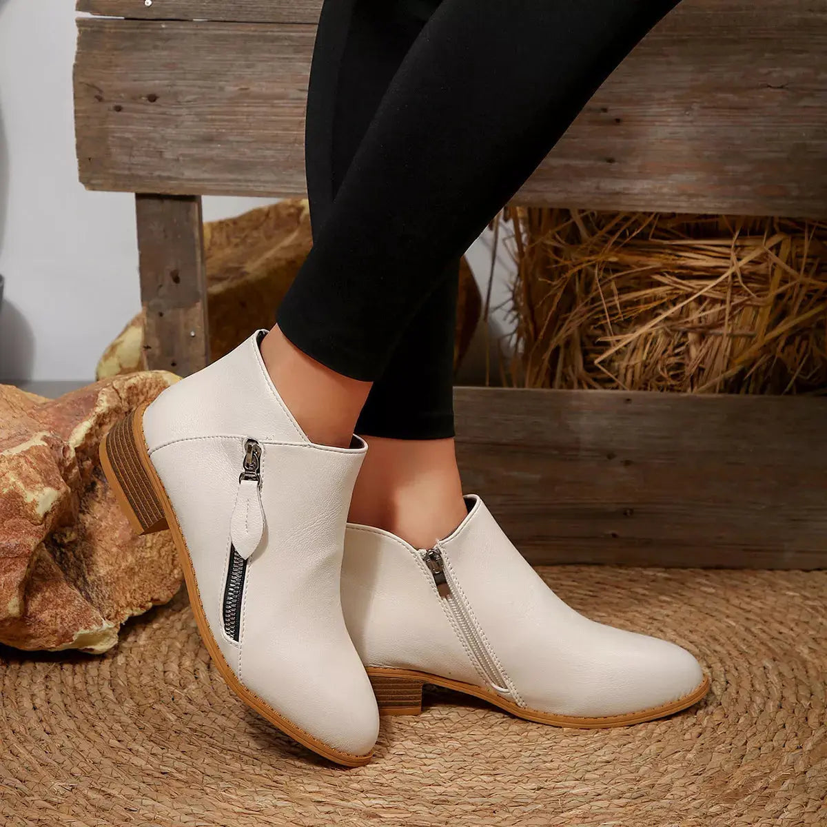 Block Heels Ankle Boots Simply Love