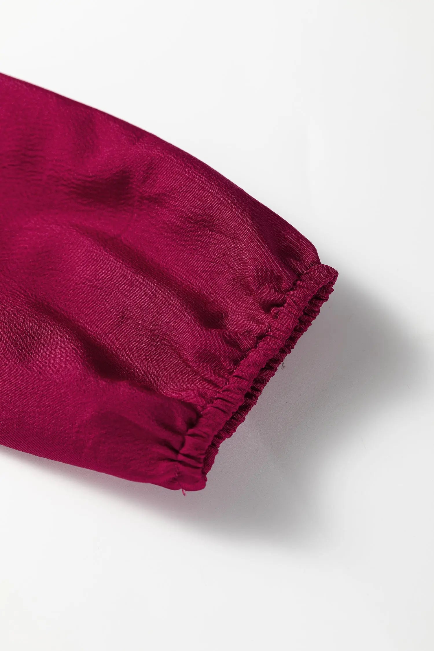 Burgundy Solid Long Sleeve Button Front V Neck Tiered Maxi Dress For Women Dear-Lover Dropshipping