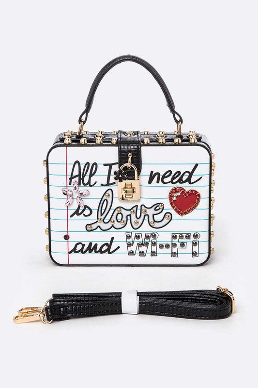 QUEEN LOVE Iconic Top Handle Box Swing Bag Coco’s Tee Boutique