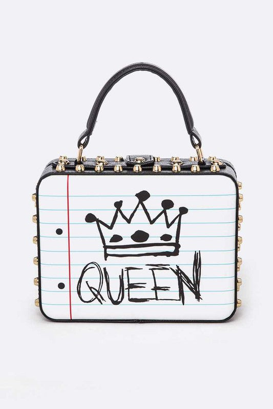QUEEN LOVE Iconic Top Handle Box Swing Bag Coco’s Tee Boutique
