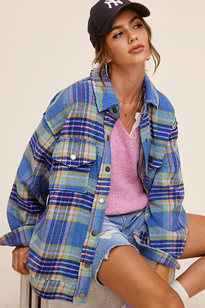 Plaid oversized jacket by Hailee