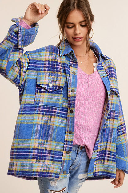 Plaid oversized jacket by Hailee