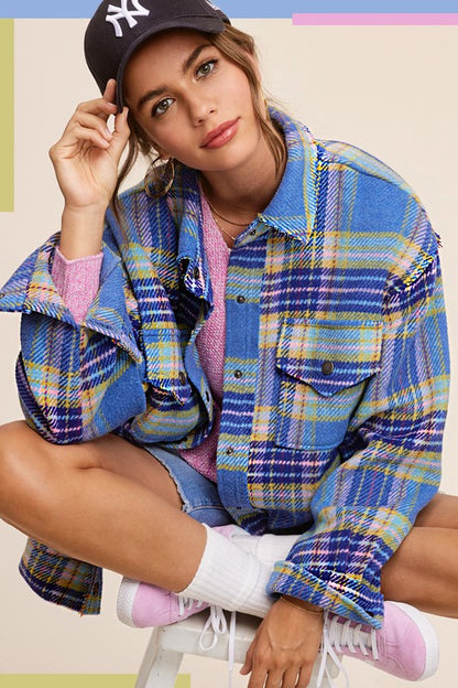 Plaid oversized jacket by Hailee