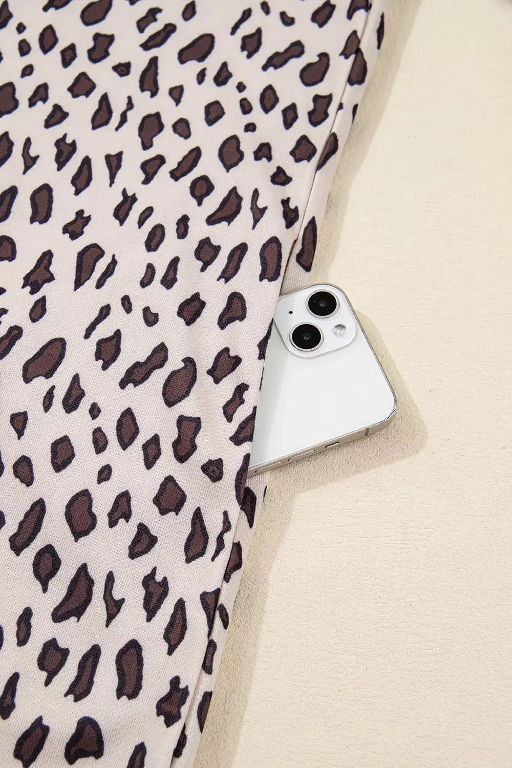 Leopard Print Zip up Collar Patchwork Shift Mini Dress Simply Love