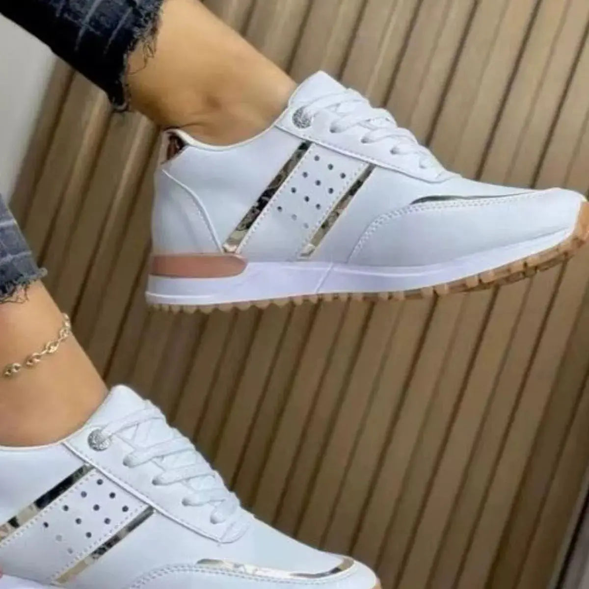 Round Toe Lace Up Athletic Simply Love