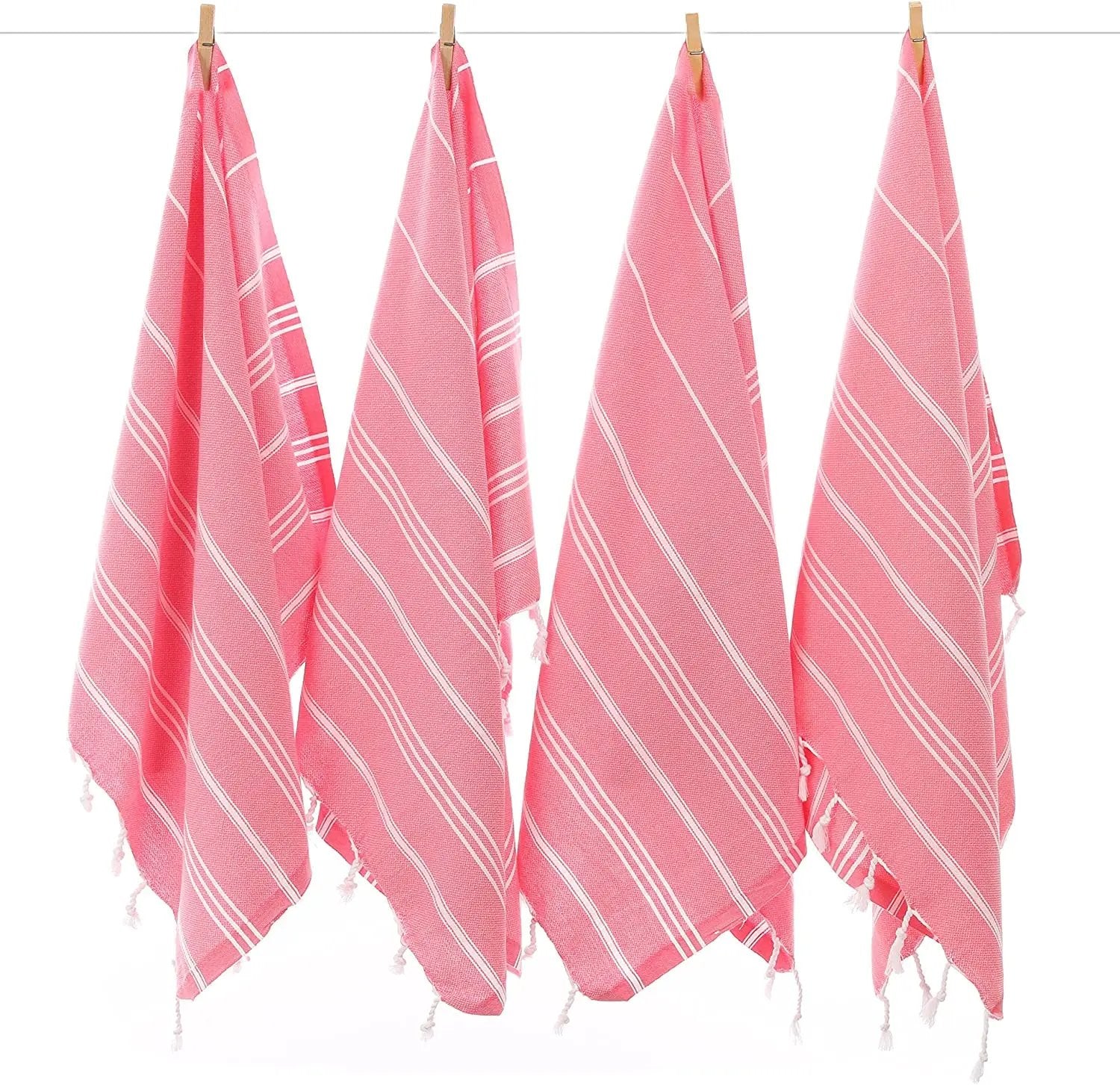 Monaco Hand Towel 100 Percent Natural Turkish Cotton 20 Inch W x 36 Inch L Eco Friendly Quick Drying Soft Large Size - Love Salve 