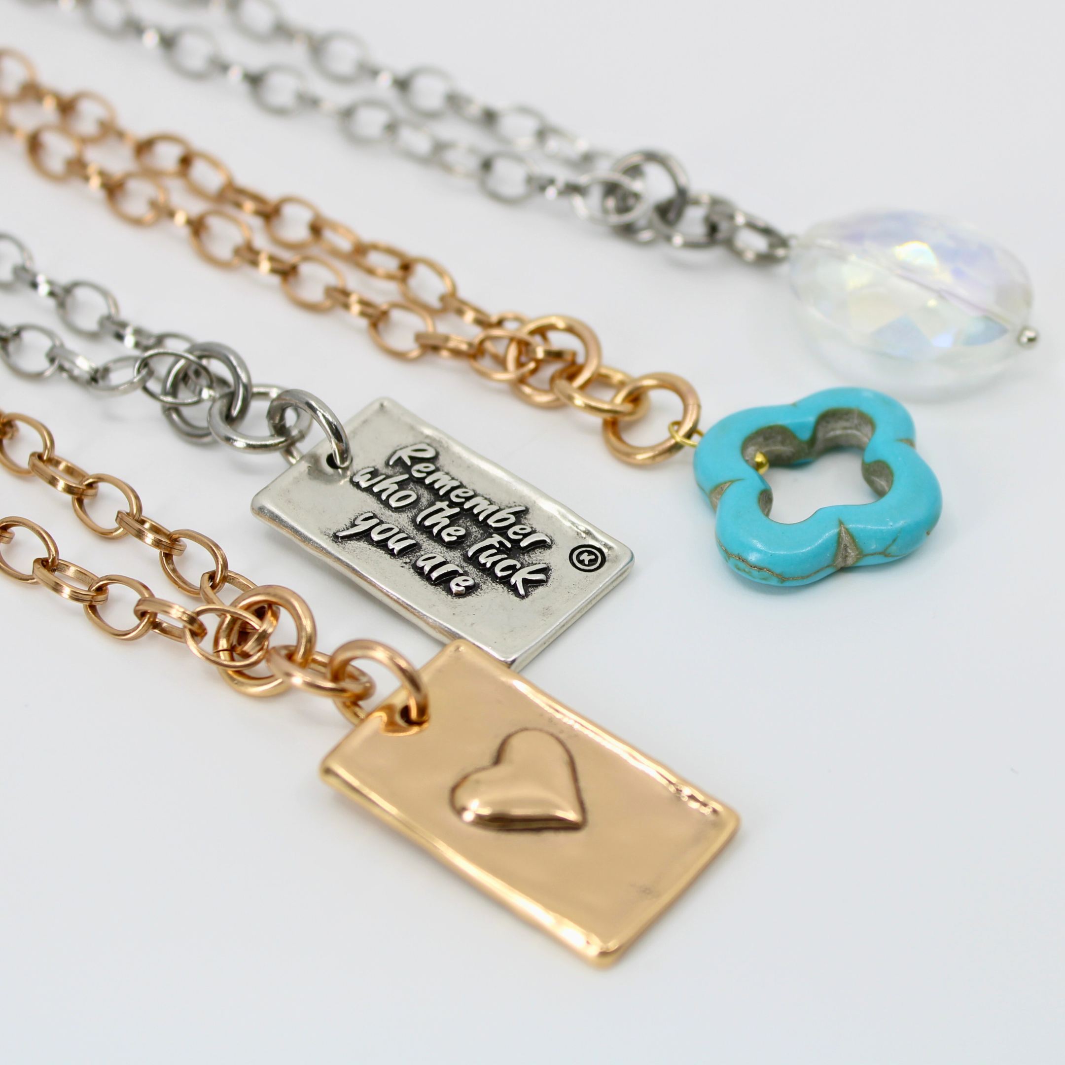 Remember Who the F*ck You Are Original Lite Necklace Katia Designs