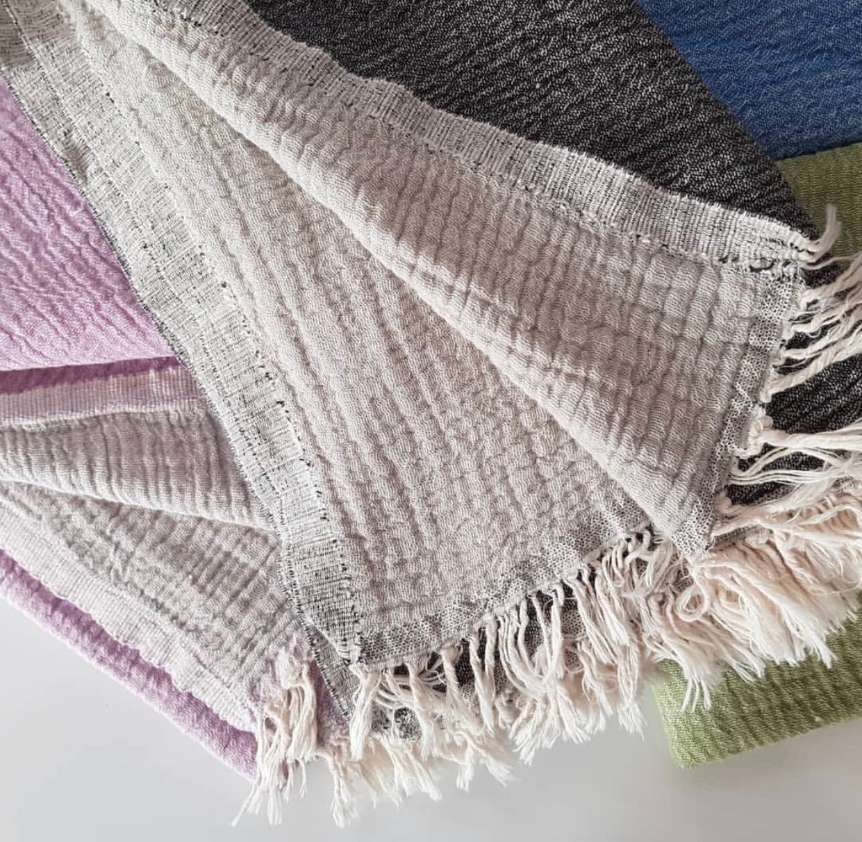 Cocoon Soft Turkish Towel 40 Inch by 70 Inch Hand Loomed Natural Cotton Quick Drying Eco-Friendly Lightweight - Love Salve 