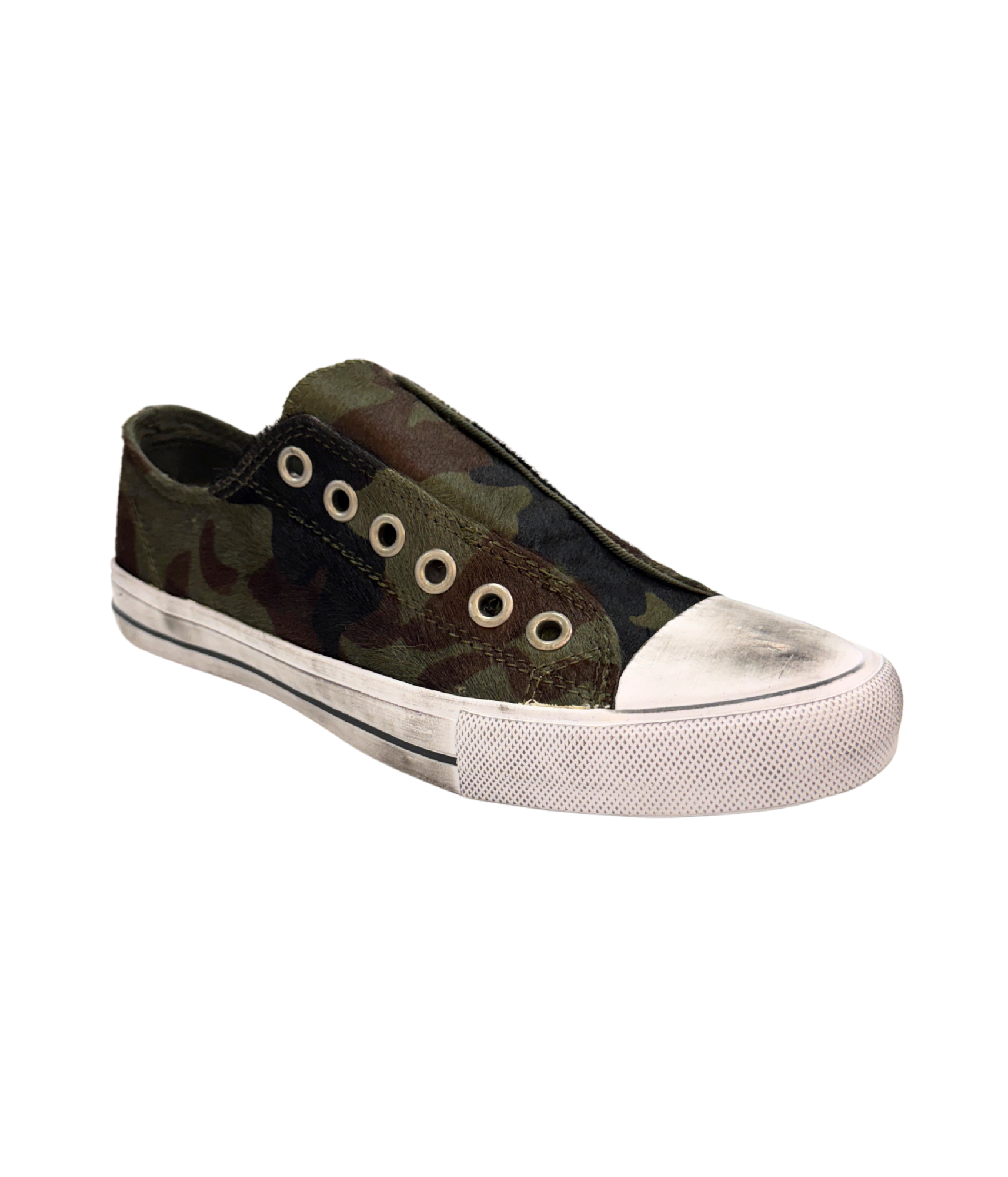 Shalomar Camo Sneaker With Genuine Cowhide Comfort Fit Naughty Monkey