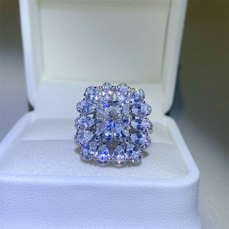 3 Carat Moissanite 925 Sterling Silver Ring.