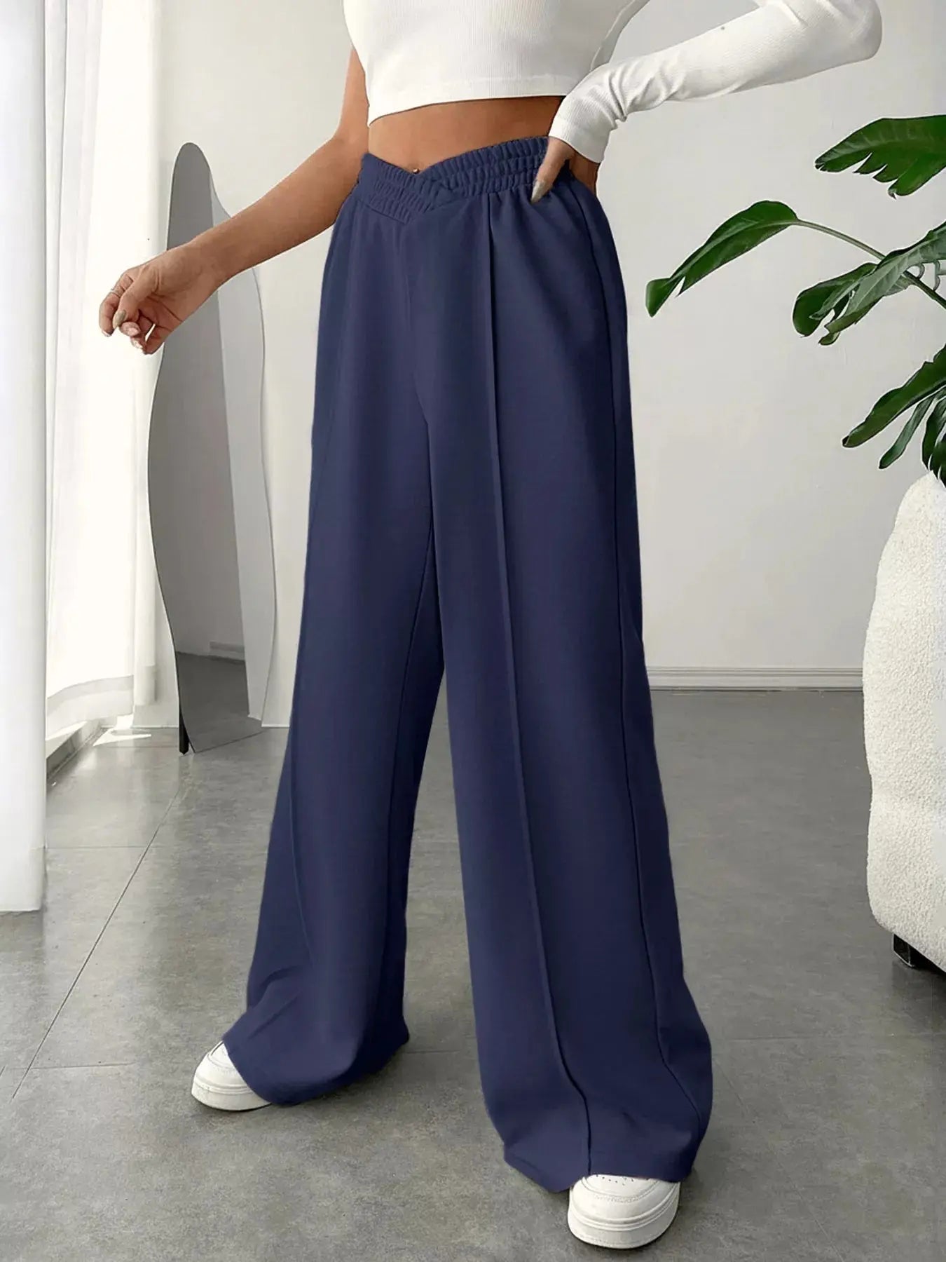 Wide Leg High Waist Pants Simply Love