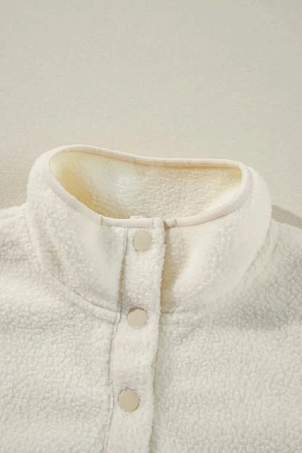 Cozy sherpa half snap jacket - Love Salve 