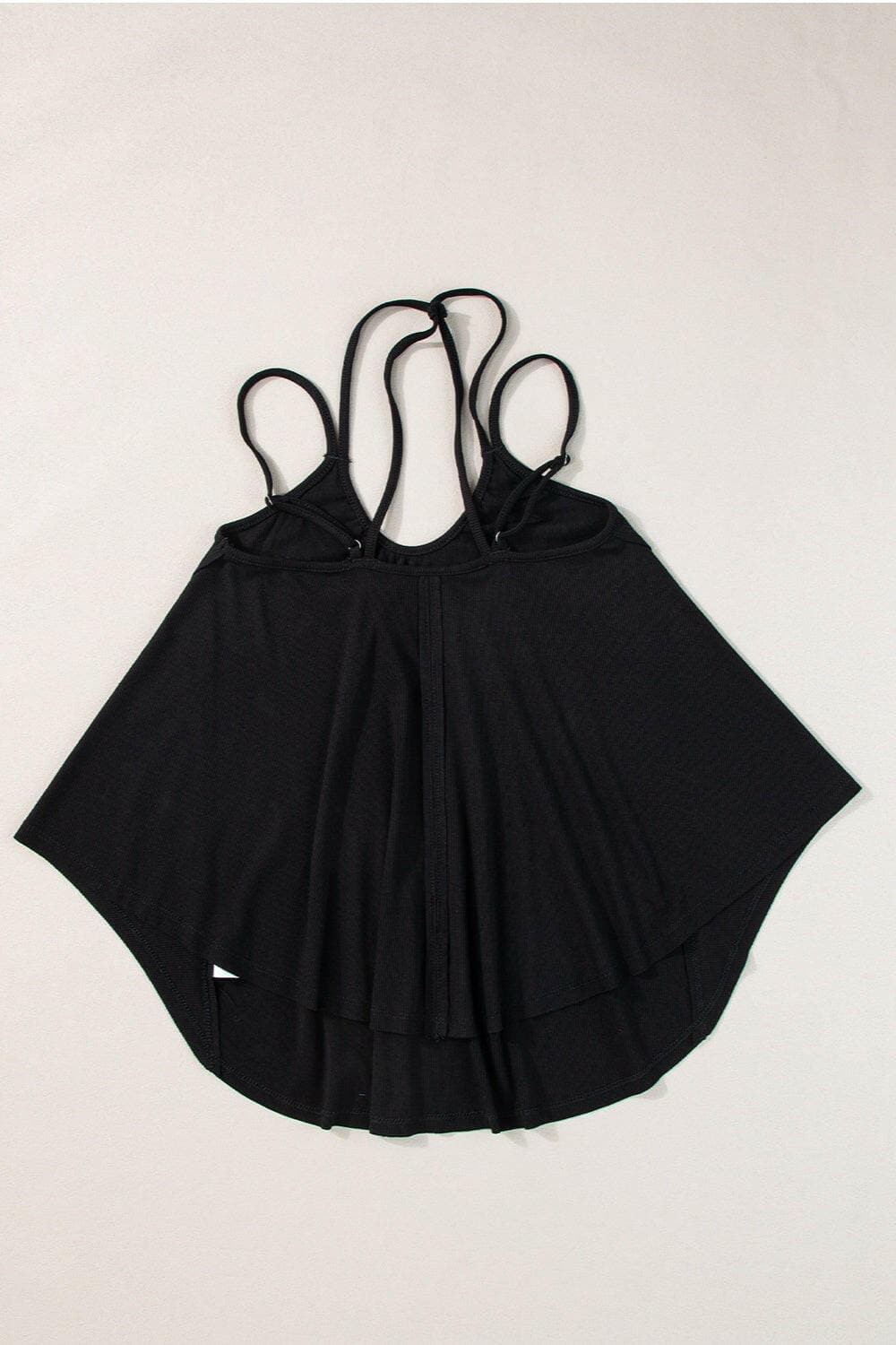 Scoop Neck Double Spaghetti Strap Cami.