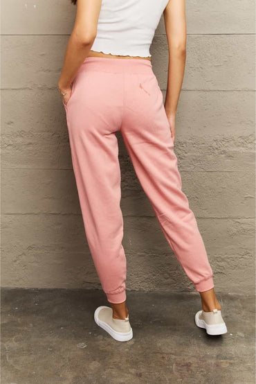 Ninexis Full Size Tie Waist Long Sweatpants.