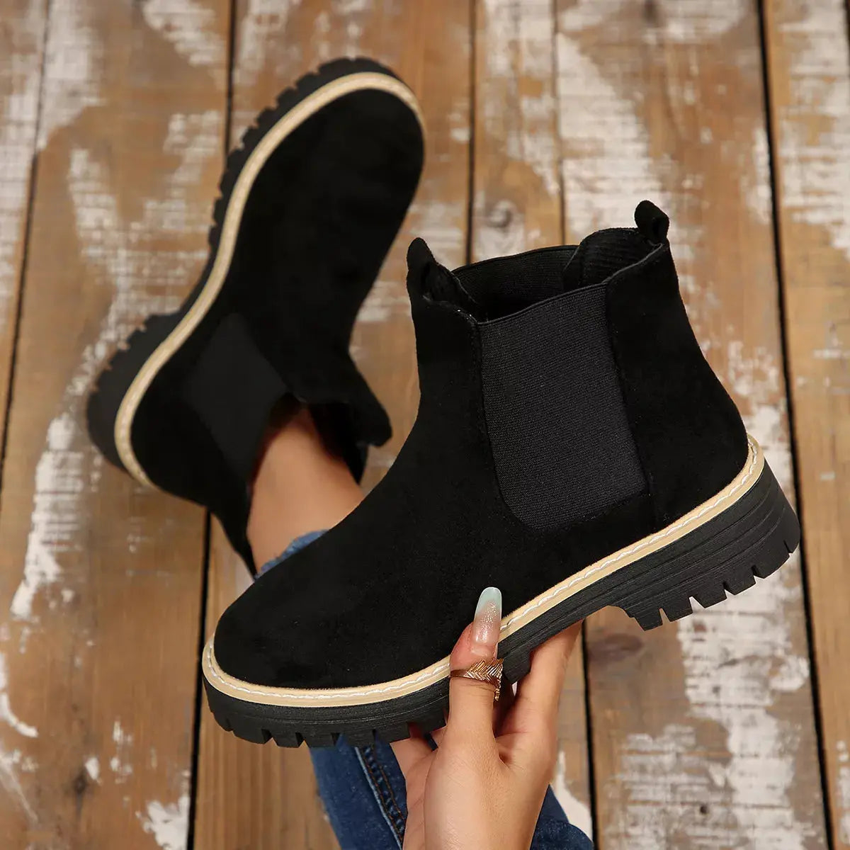 Round Toe Ankle Boots Simply Love