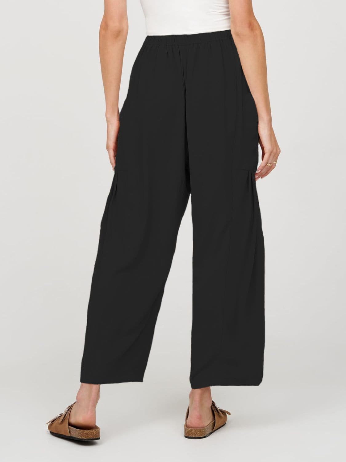 Full Size Wide Leg Pants with Pockets.