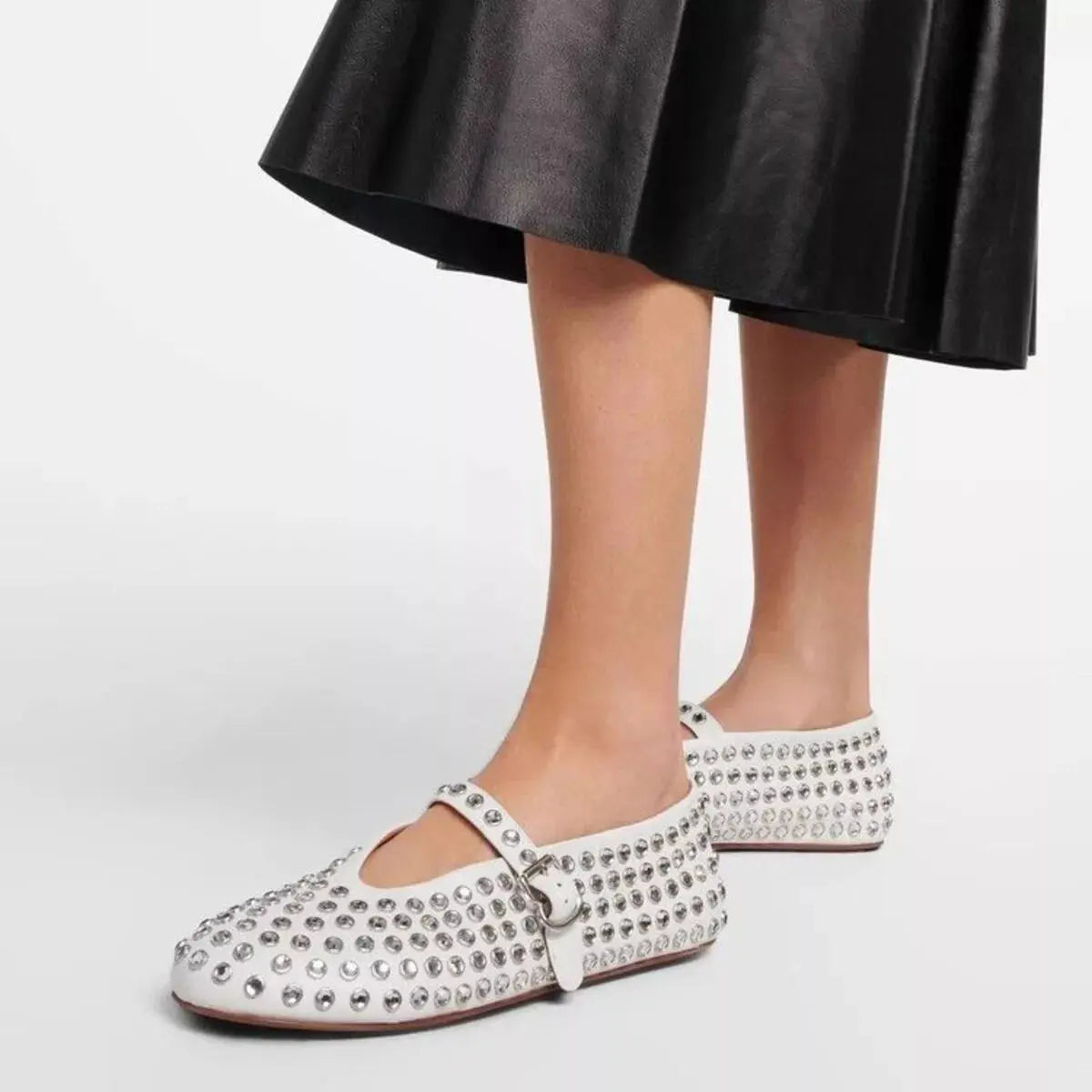 Studded Round Toe Slip-Ons Simply Love