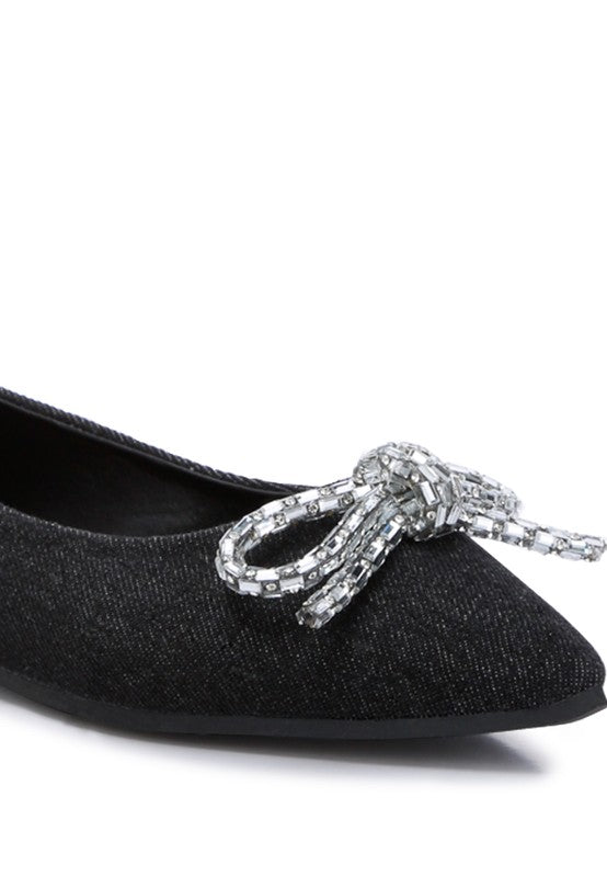 Ellerby embellished bow ballet flats