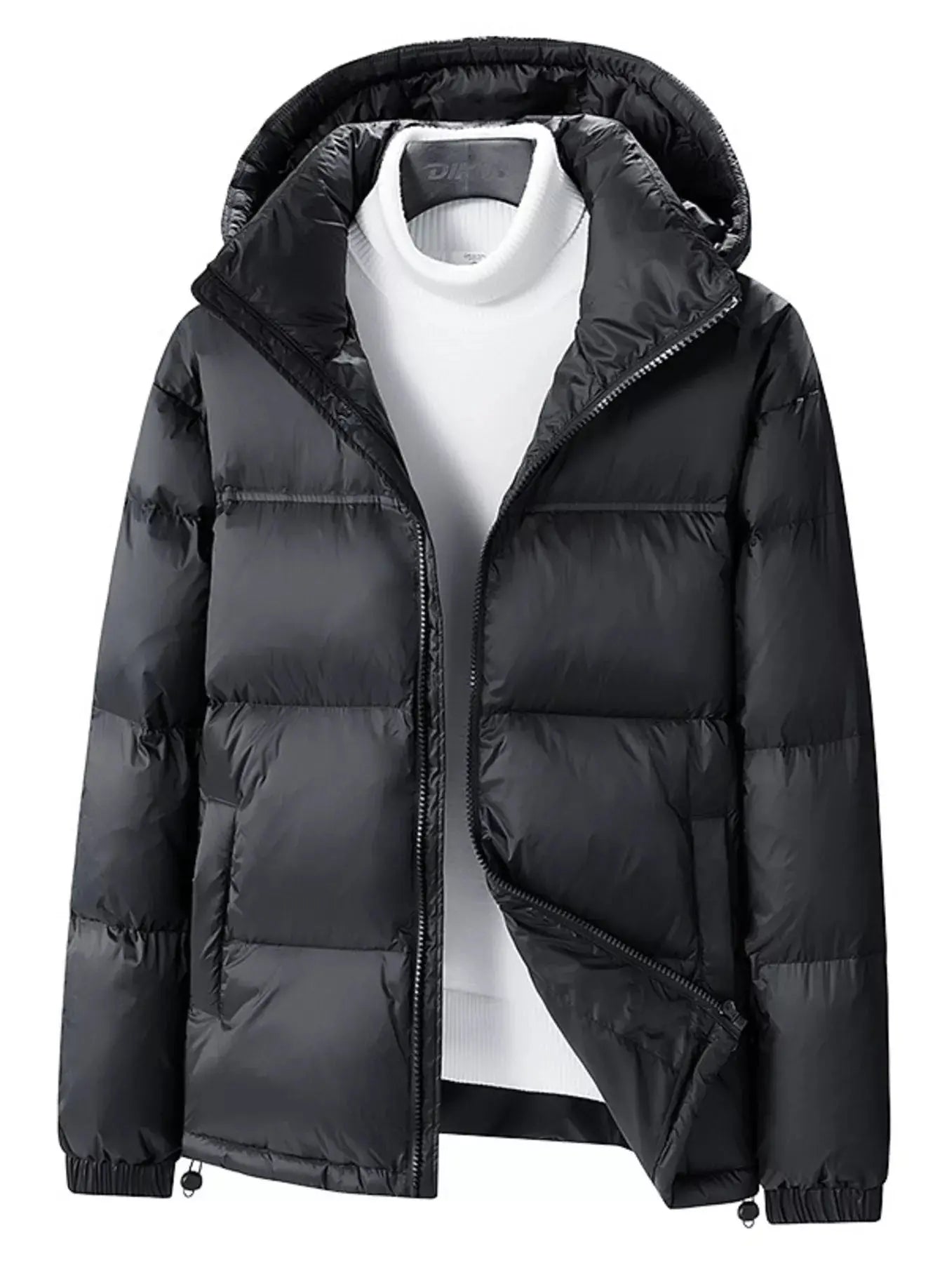 Men's Full Size Lightweight Hooded Puffer Jacket Plus Size Simply Love