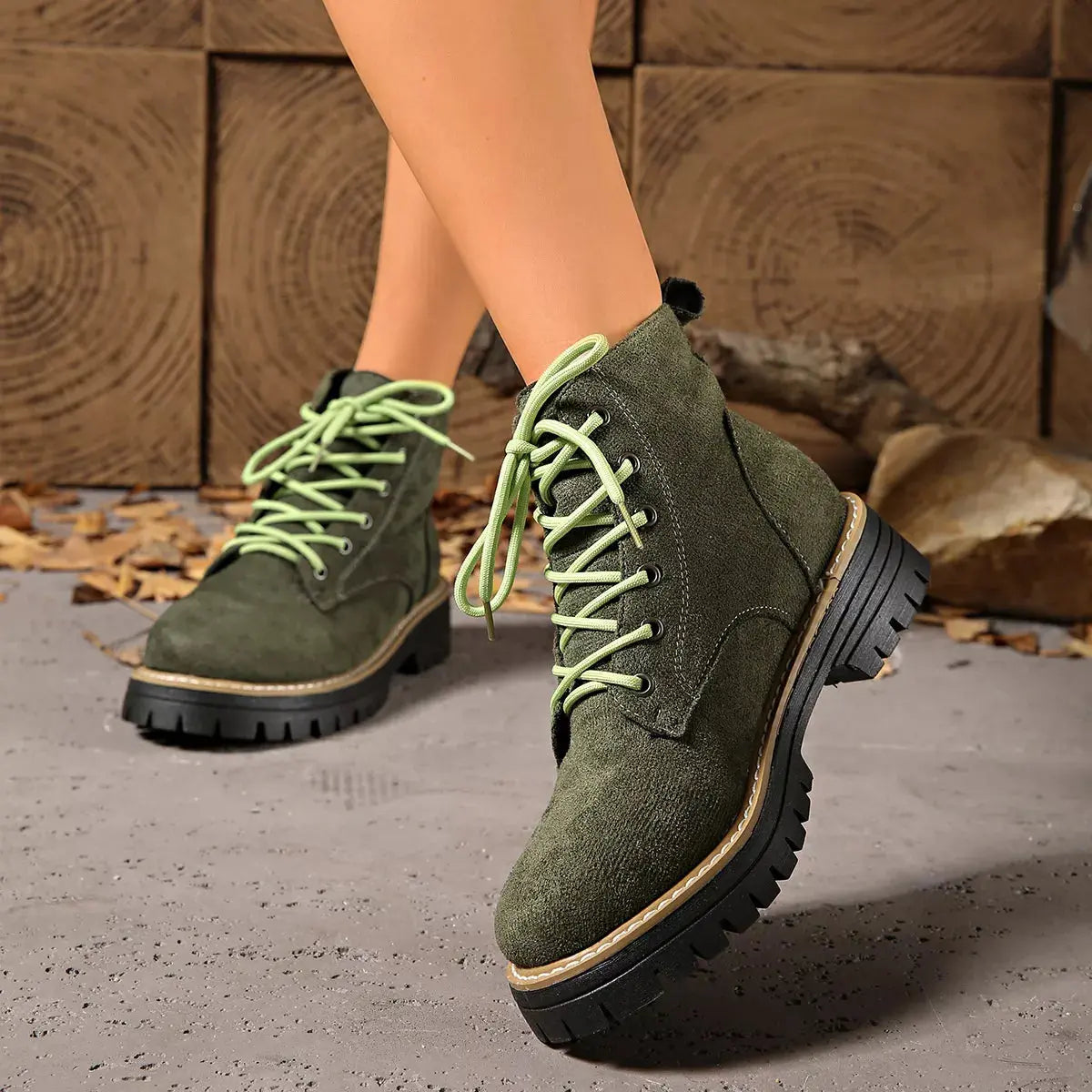 Lace-Up Ankle Boots Simply Love