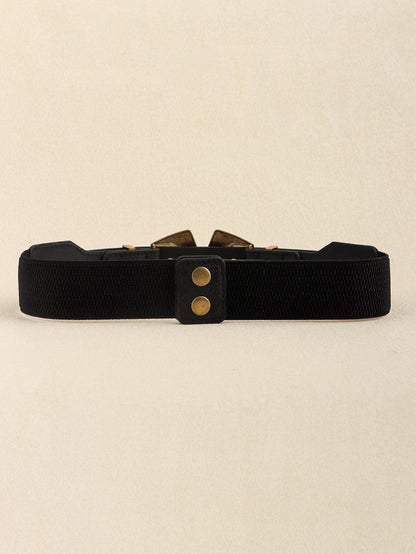 Double Buckle PU Leather Belt.