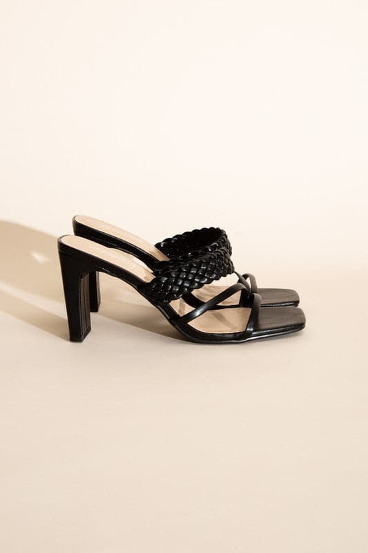 CARMEN-S Braided Strap Sandal Heels.