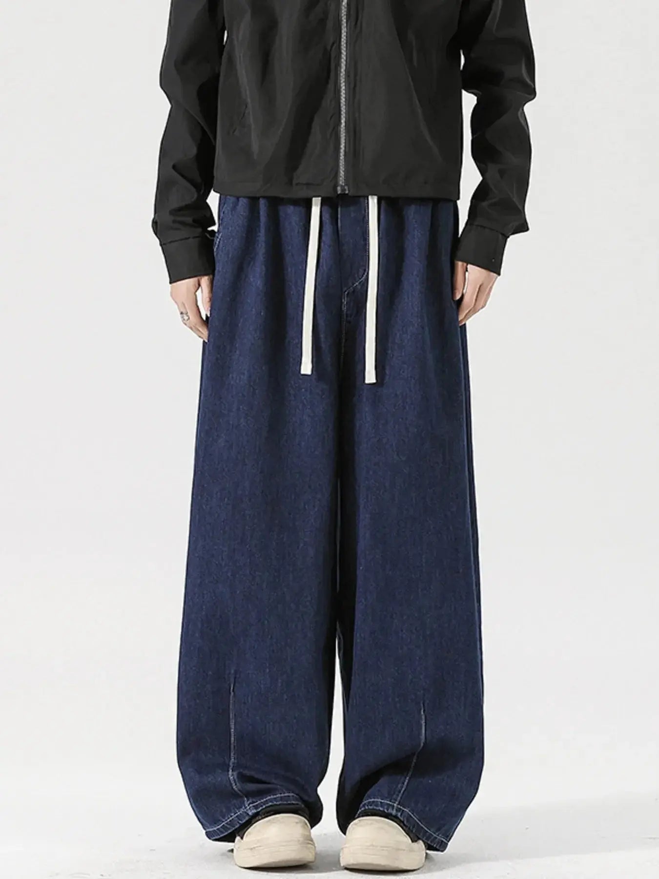 Men's Wide Leg Drawstring Jeans Simply Love