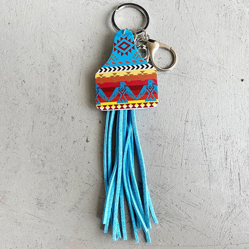 Chimney Shape Fringe Detail Key Chain.