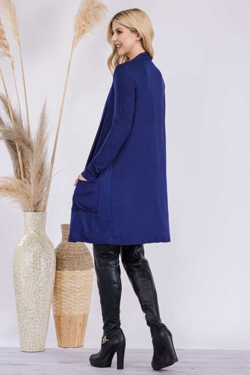 Celeste versatile open front cardigan with cozy pockets