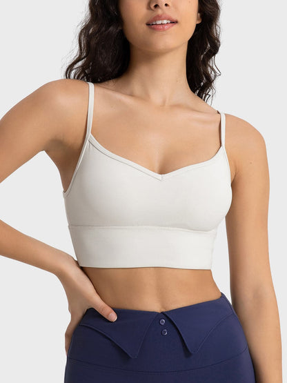 Spaghetti Strap Sport Bra.