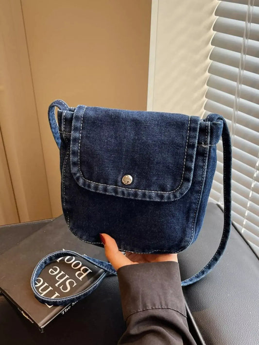 Denim Flap Crossbody Bag Simply Love