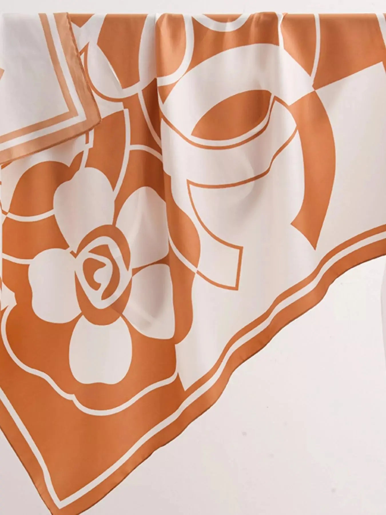 Square Flower Silk Scarf Simply Love