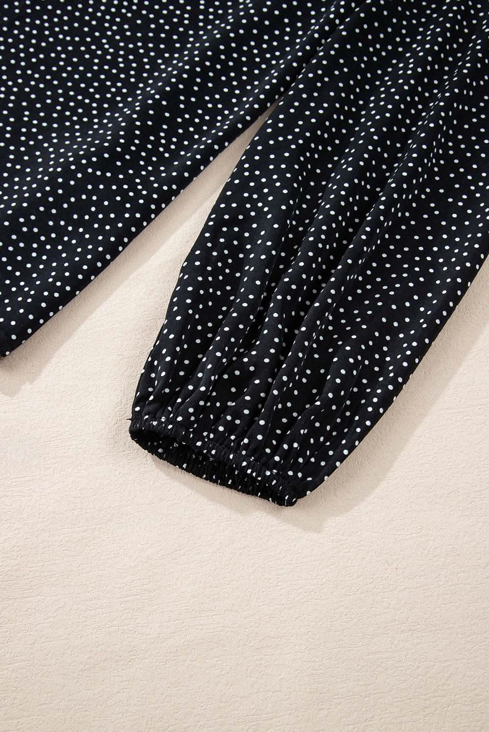 Black leopard print blouse - plus size - Love Salve 