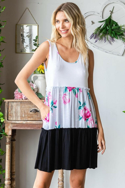Heimish tiered frill dress, full size - Love Salve 