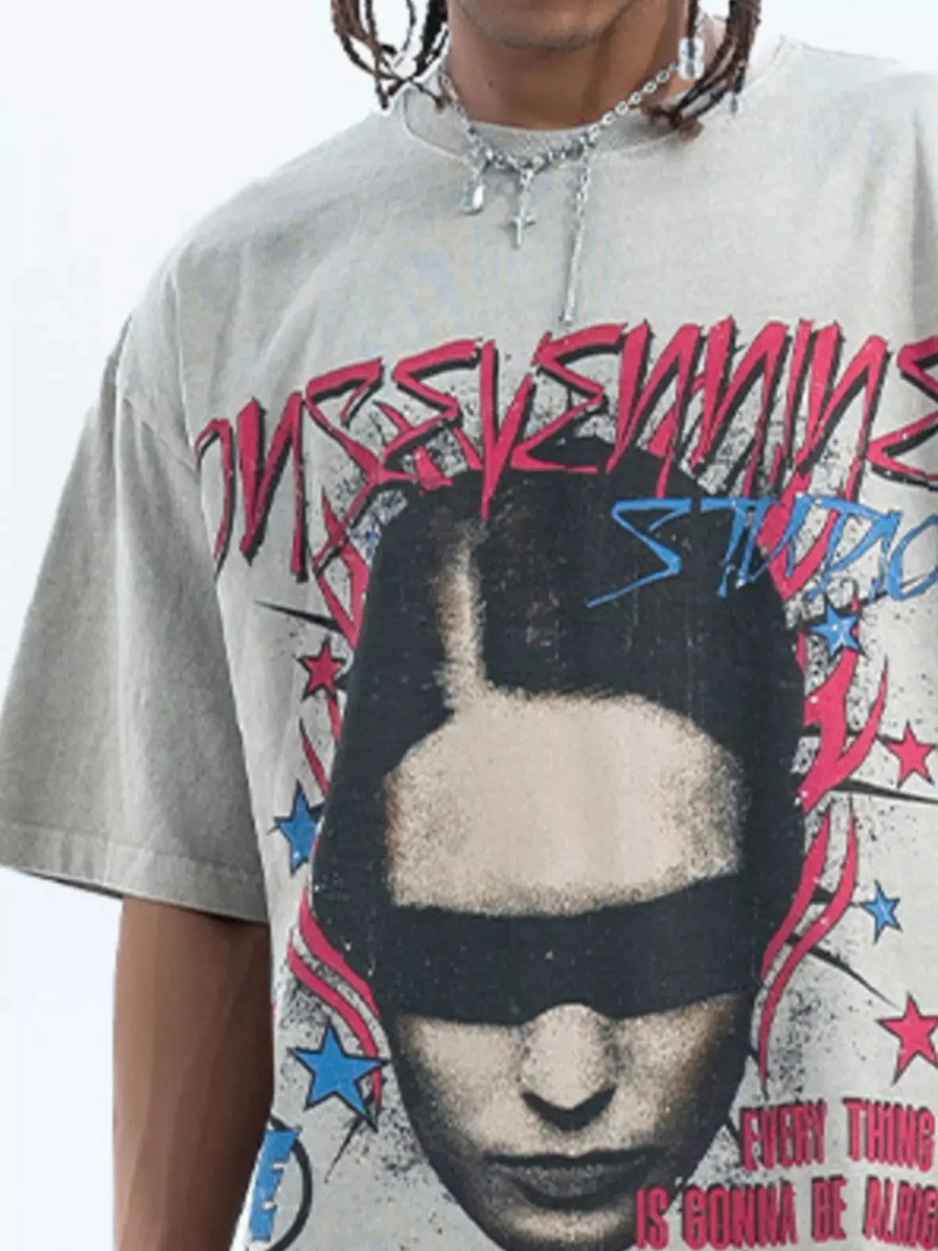 Men's Vintage Graphic Oversized T-Shirt Simply Love