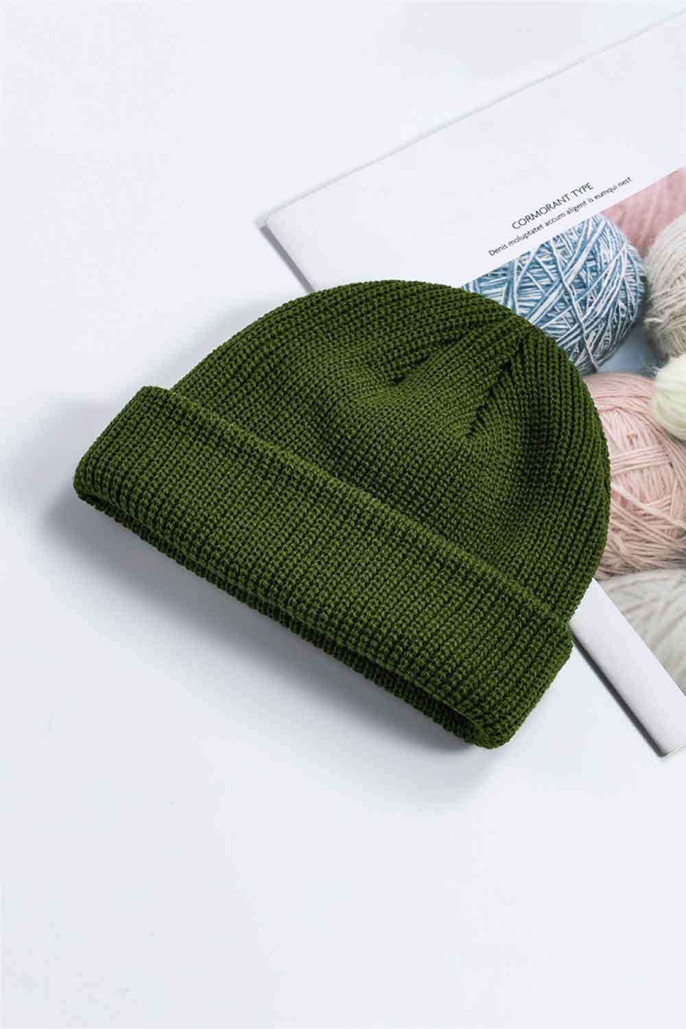 Cozy Rib-Knit Cuff Beanie.