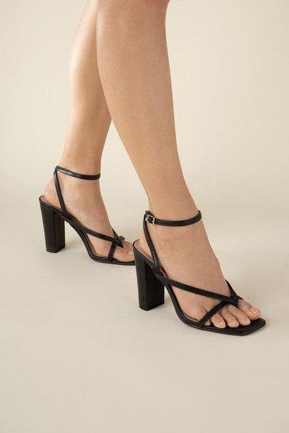 NILE-5 Thong Strappy Heels.