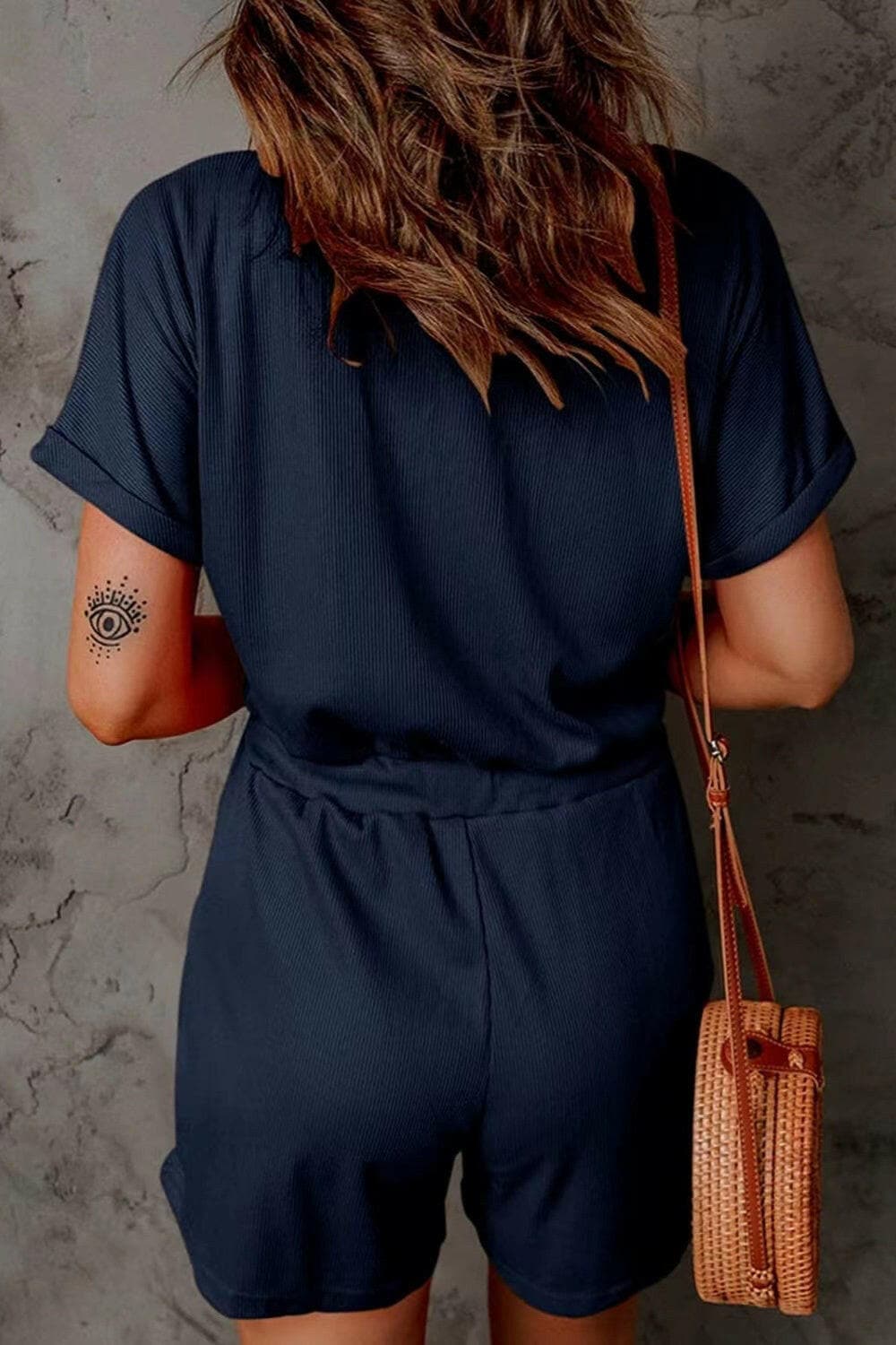 Full Size Drawstring V-Neck Short Sleeve RomperExperience Ultimate Comfort and Style with Our Full Size Drawstring V-Neck Short Sleeve Romper
 
 
Effortless Elegance: Elevate your everyday look with this chic romLove Salve -Neck Short Sleeve Romperjust arrived