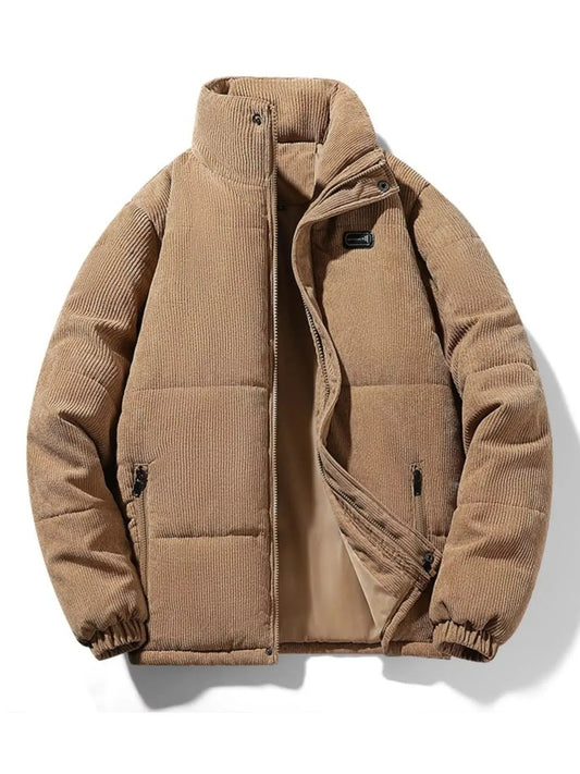 Men's Plus Size Corduroy Padded Winter Coat Simply Love