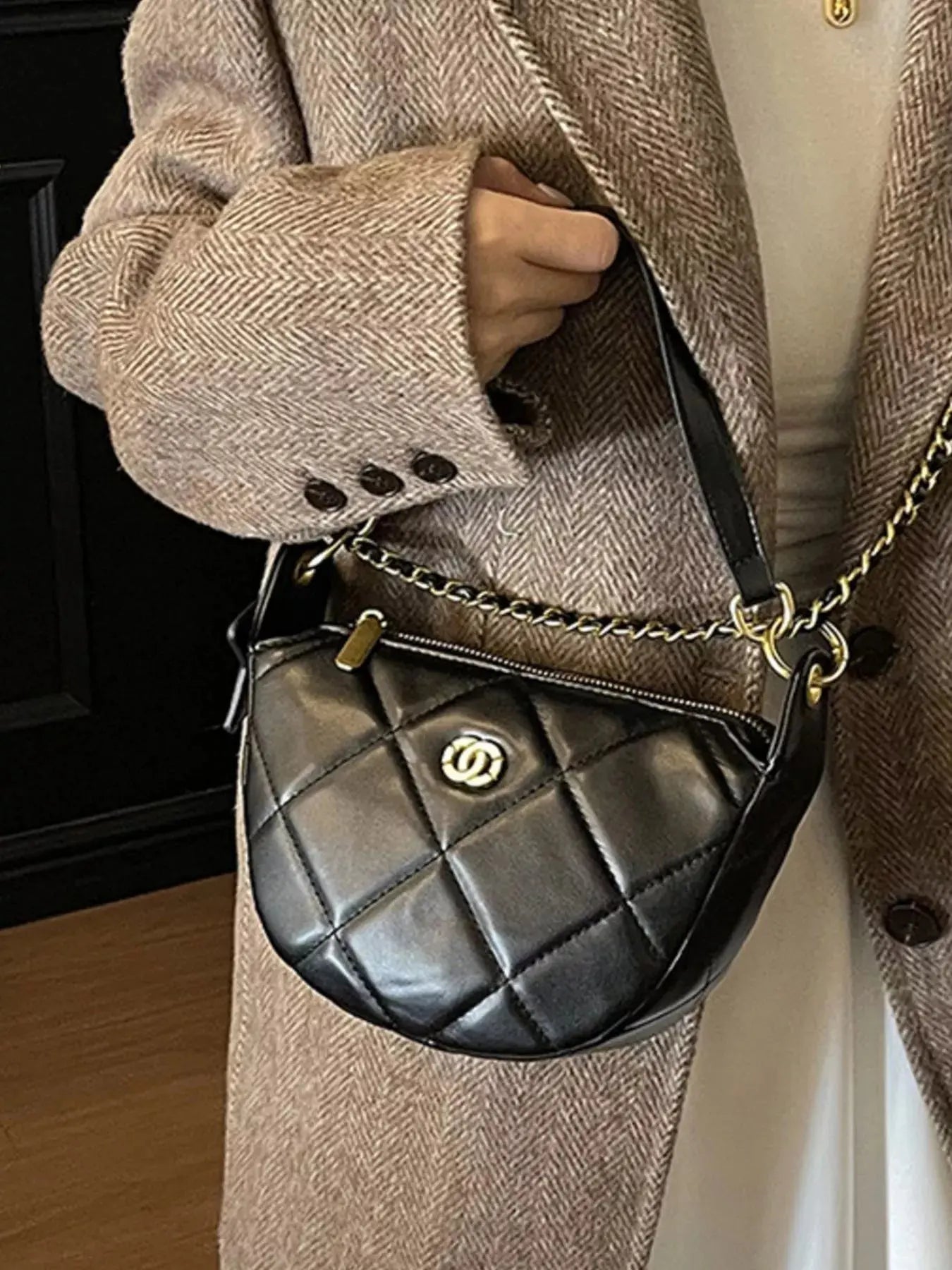 Quilted Chain Crossbody Bag Simply Love