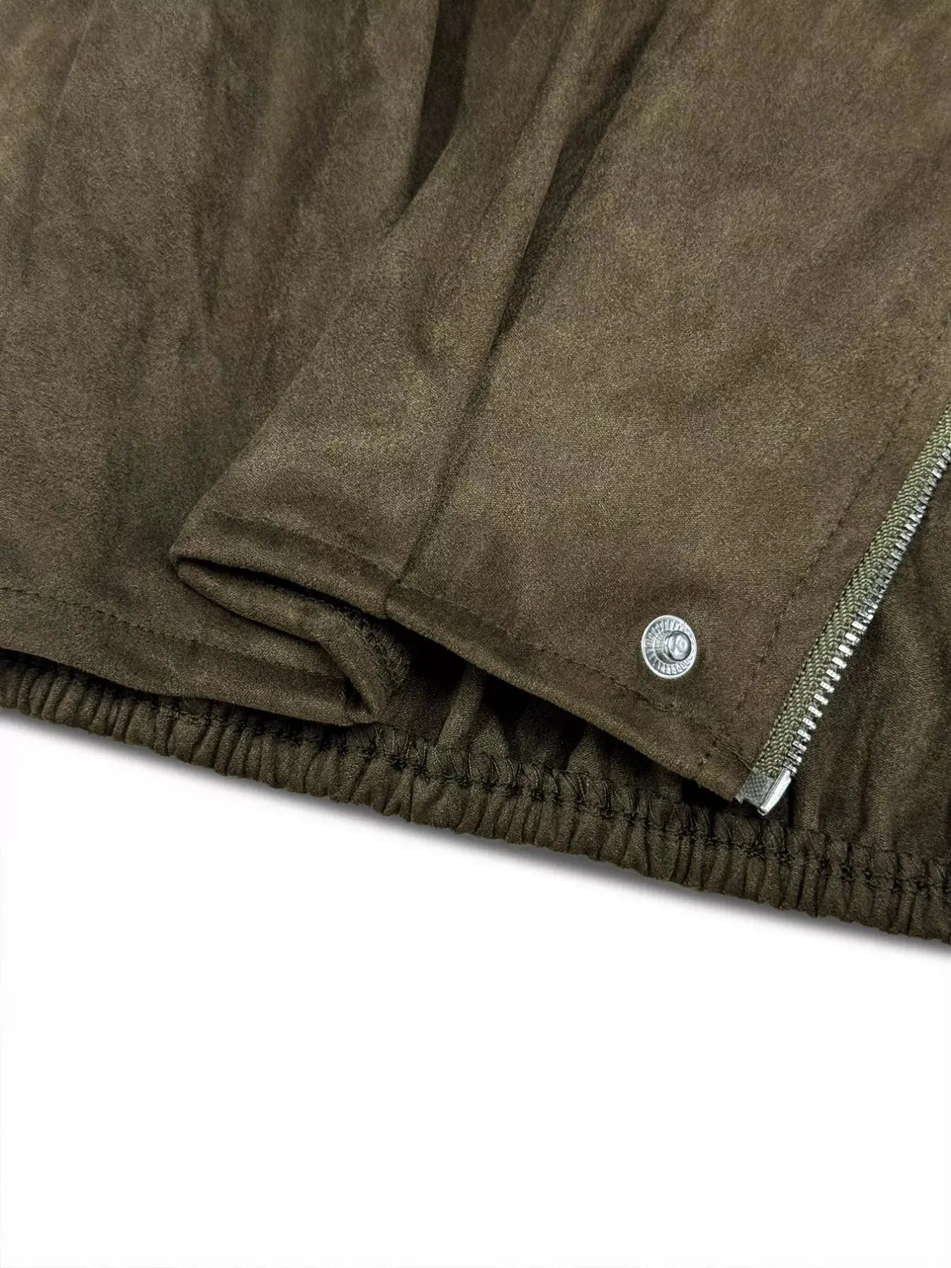 Plus Size Suede Cropped Bomber Jacket Simply Love