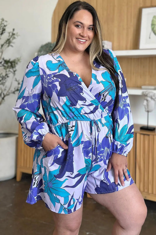 Double Take: Floral Romper - Long Sleeve - Love Salve