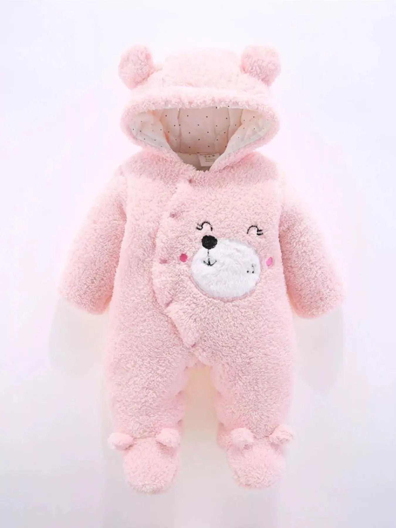 Children's Cute Bear Hooded Fleece One-Piece Simply Love